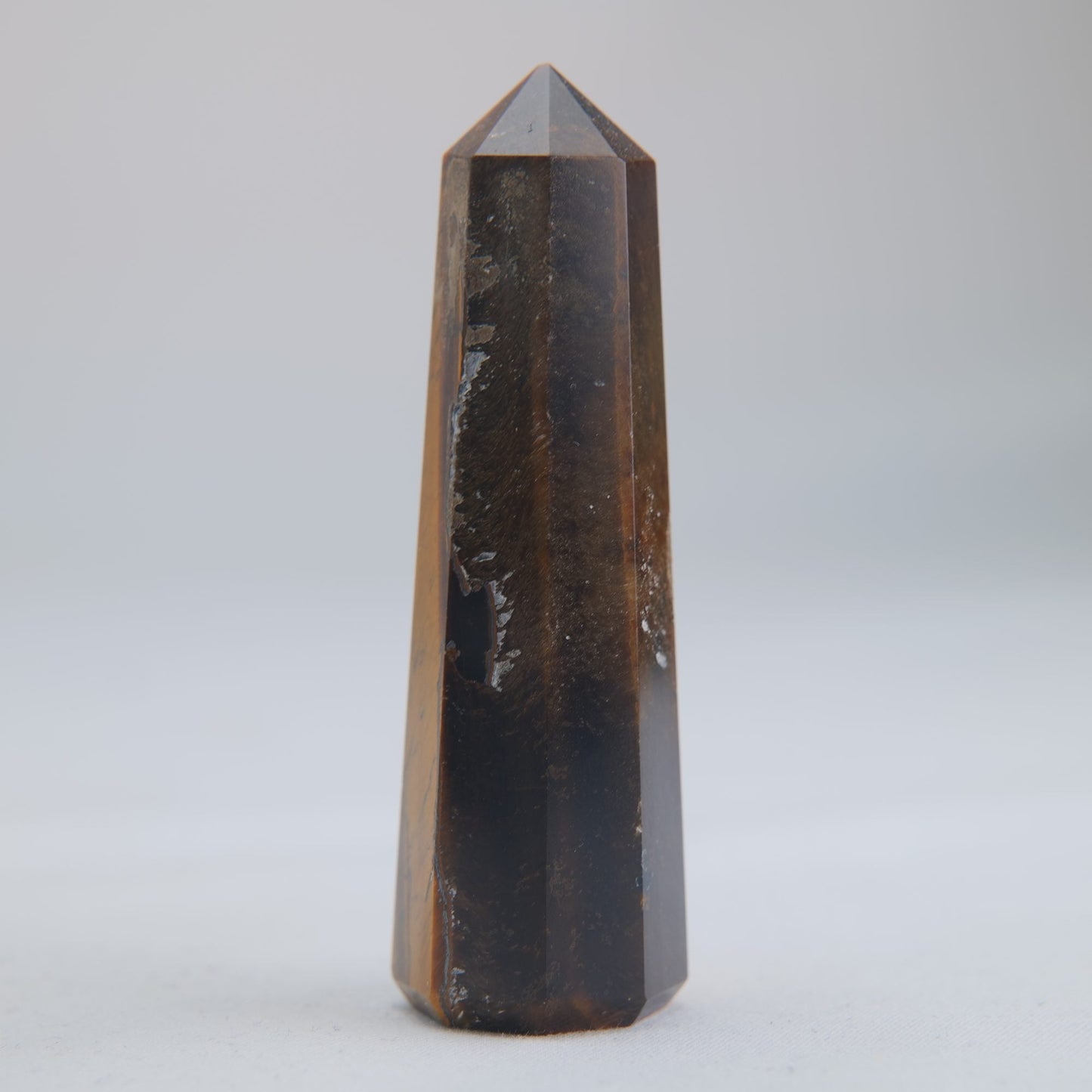 Tigers Eye Crystal Obelisk 43g 70mm - Luna Panther