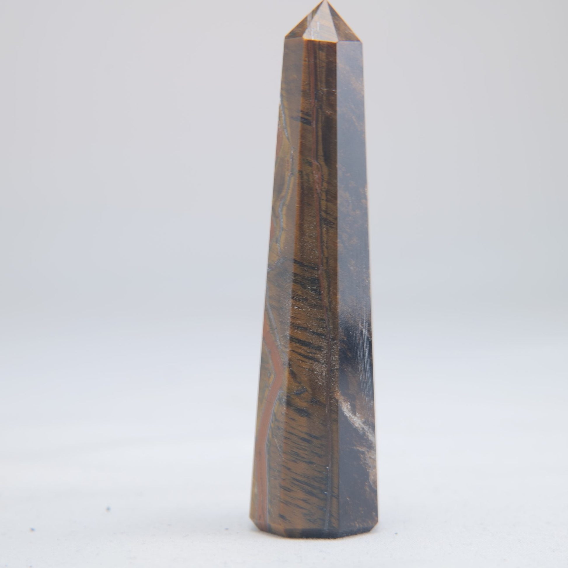 Tigers Eye Crystal Obelisk 45g - Luna Panther