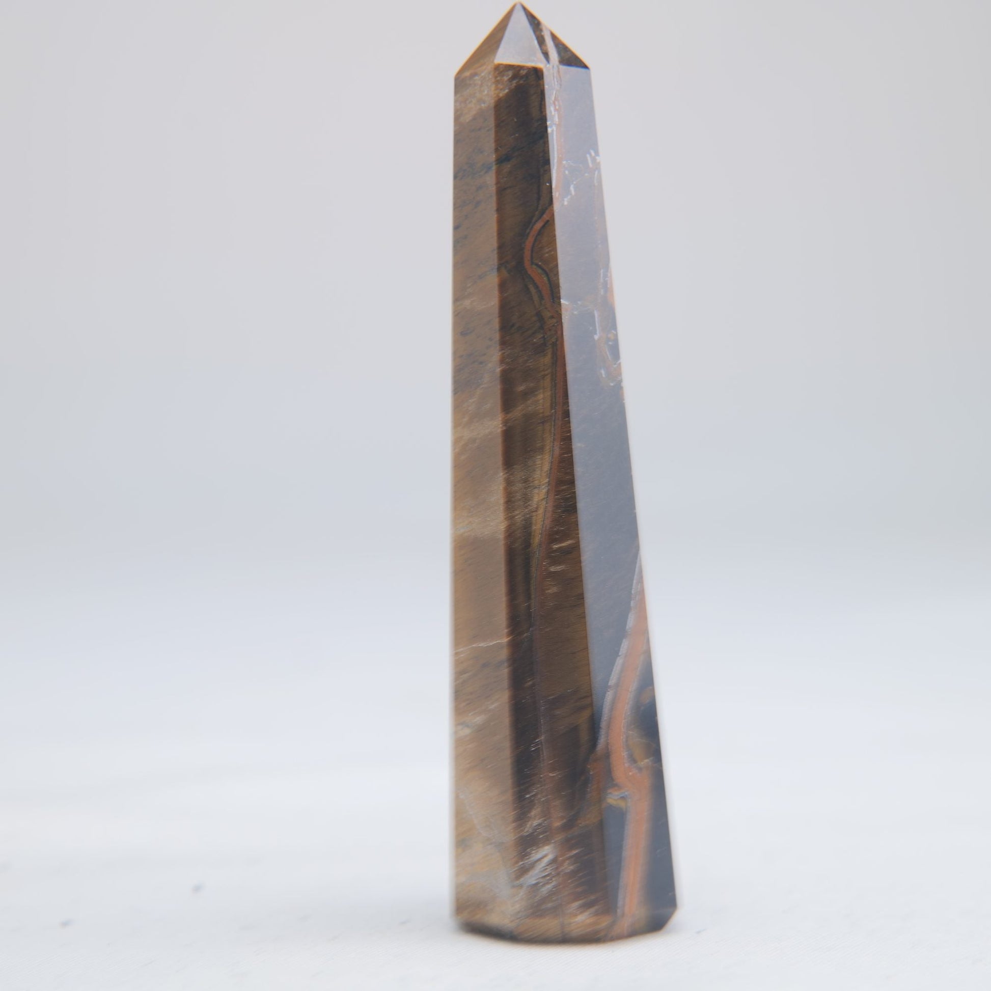 Tigers Eye Crystal Obelisk 45g - Luna Panther