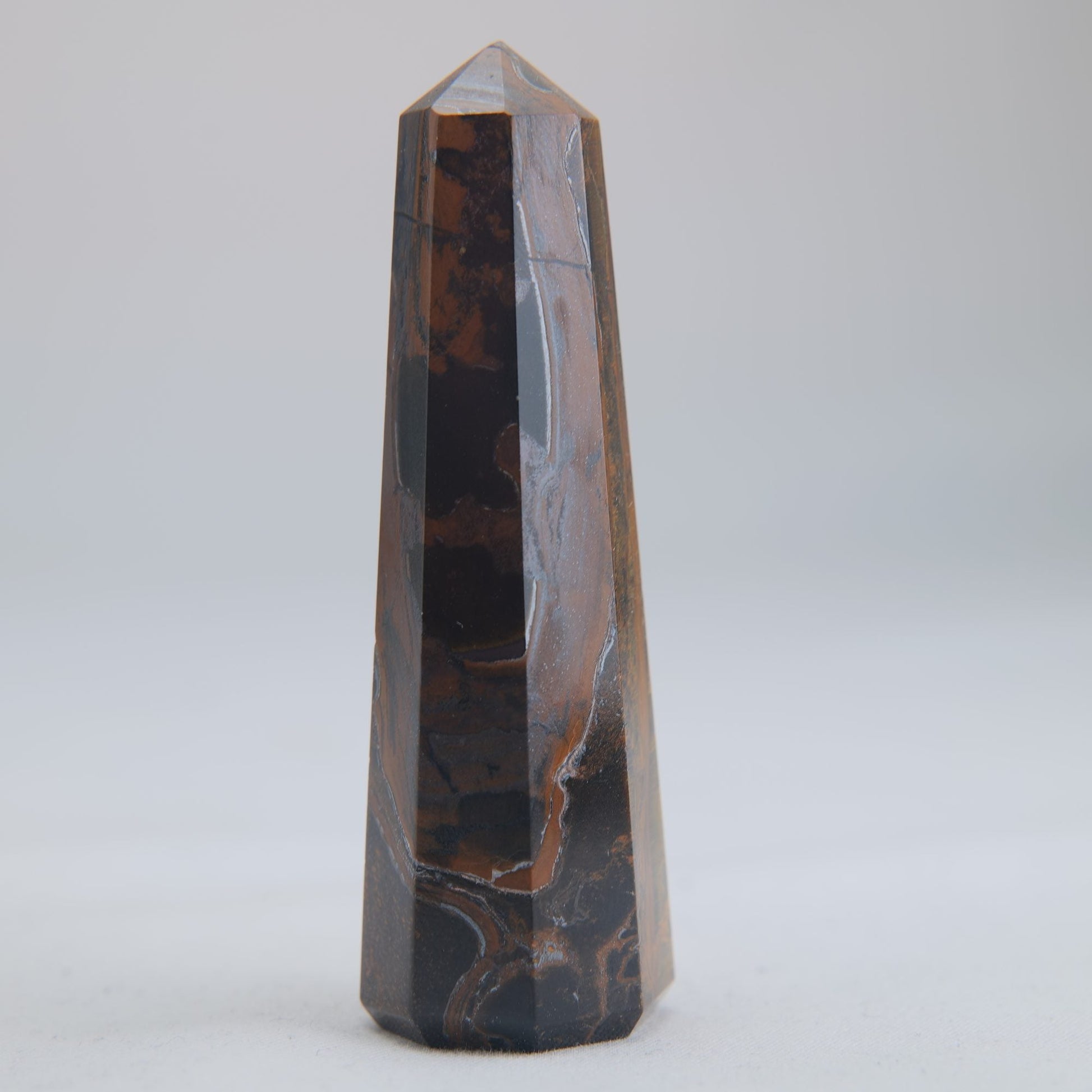 Tigers Eye Crystal Obelisk 51g - Luna Panther
