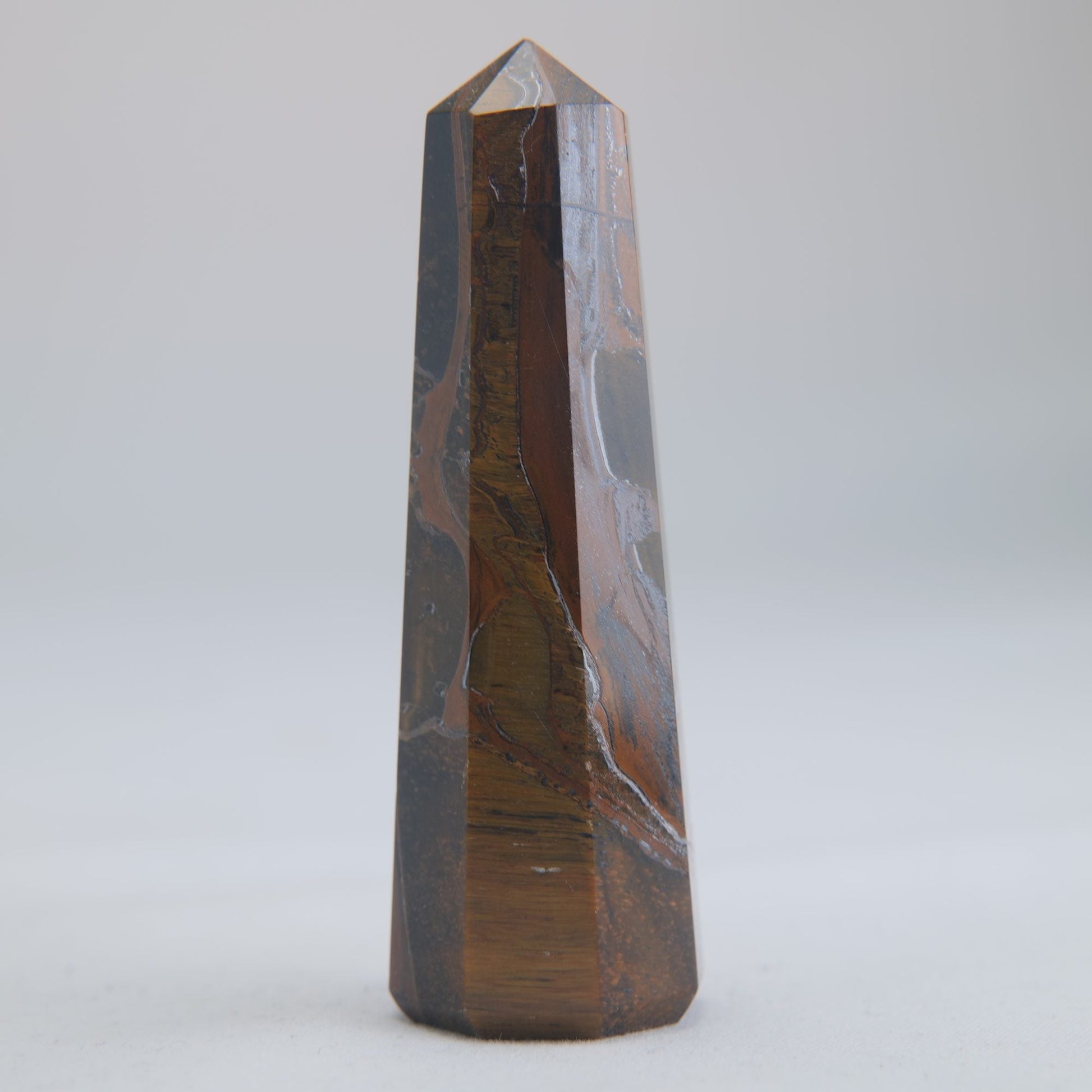 Tigers Eye Crystal Obelisk 51g - Luna Panther