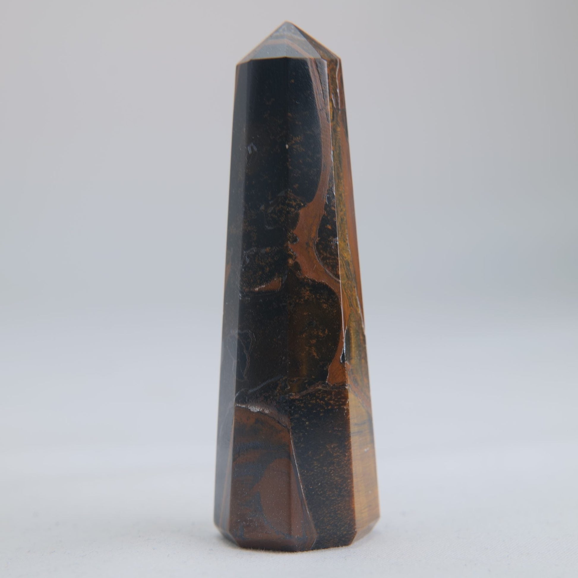 Tigers Eye Crystal Obelisk 51g - Luna Panther