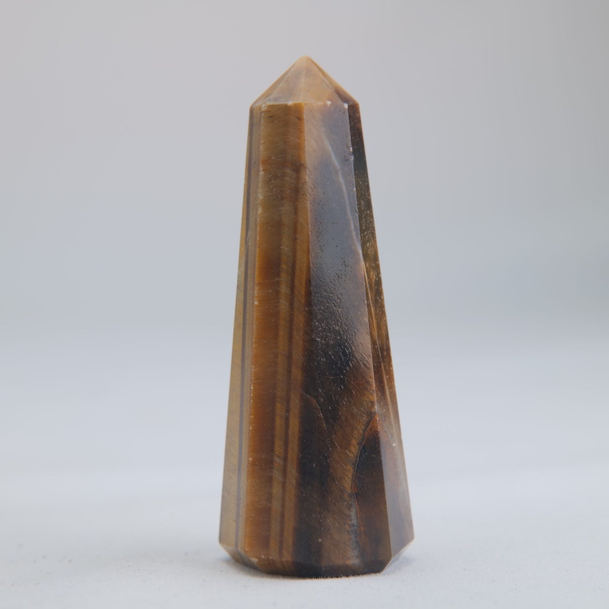Tigers Eye Crystal Obelisk 52g 70mm - Luna Panther