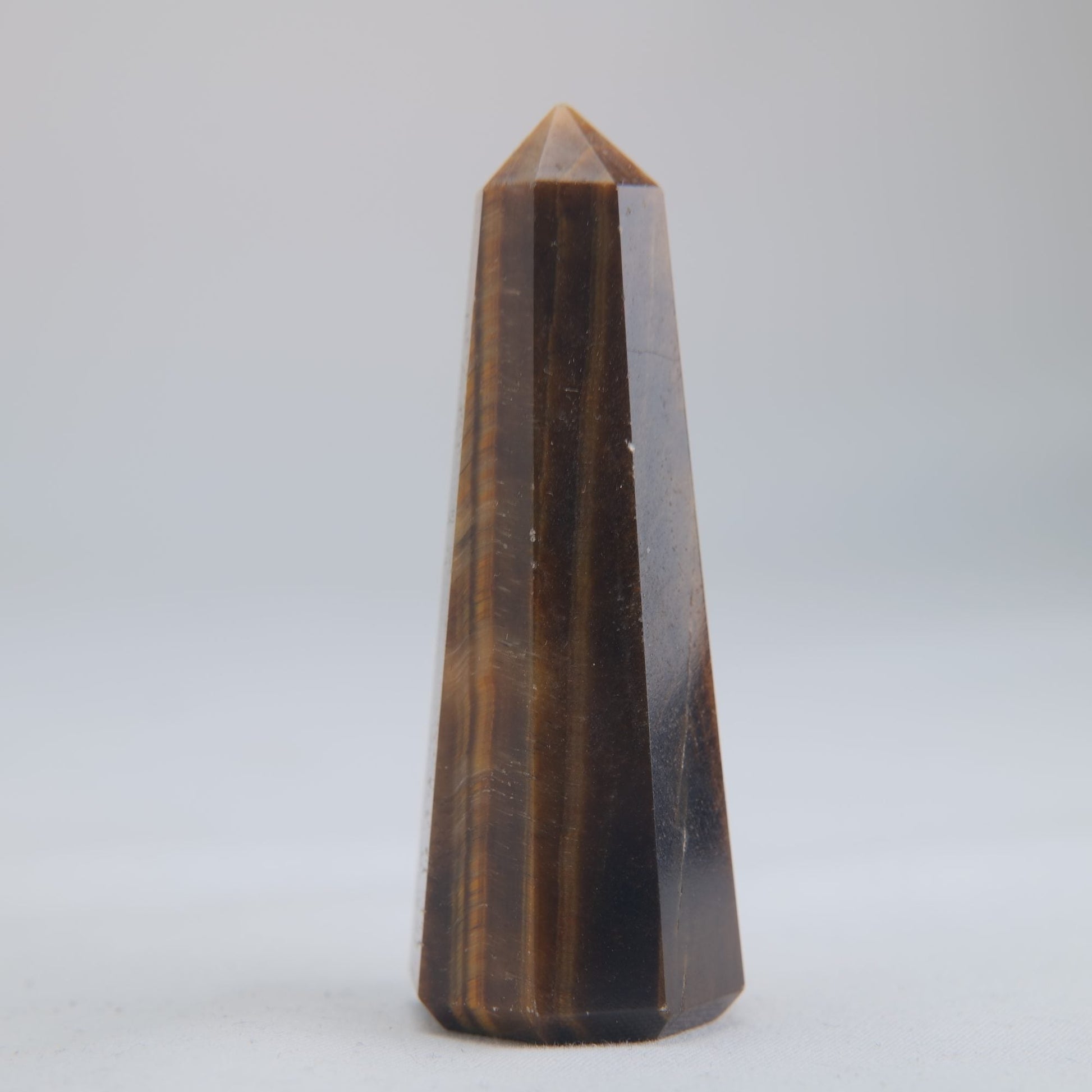 Tigers Eye Crystal Obelisk 52g 70mm - Luna Panther