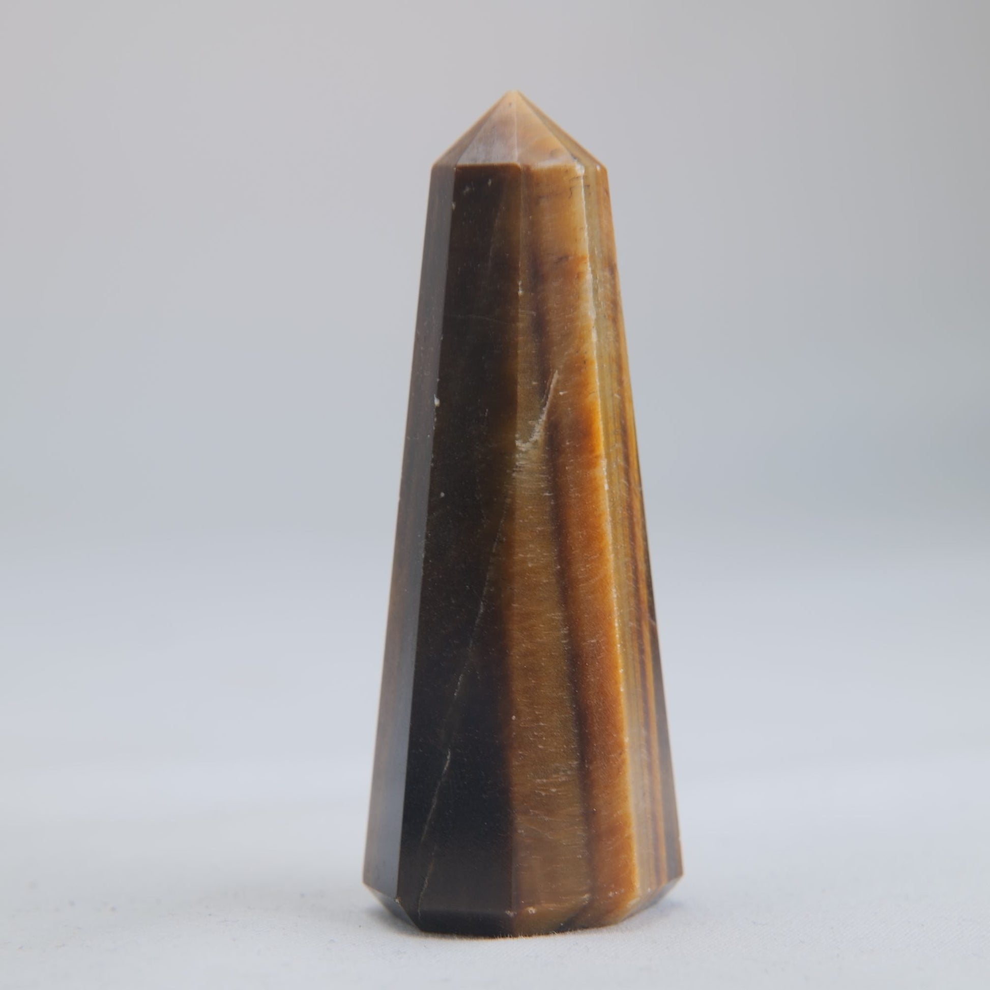 Tigers Eye Crystal Obelisk 52g 70mm - Luna Panther