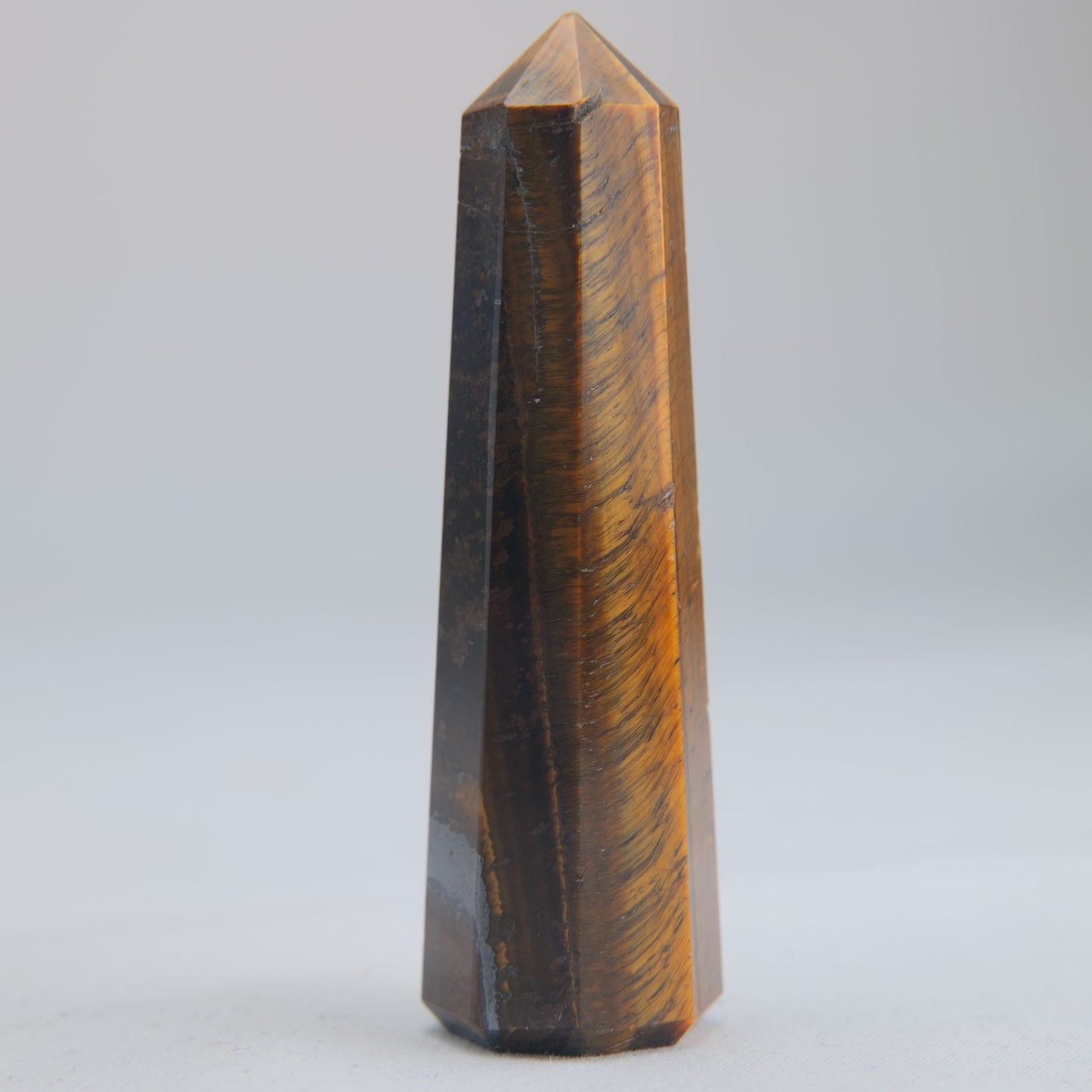 Tigers Eye Crystal Obelisk 52g 75mm - Luna Panther