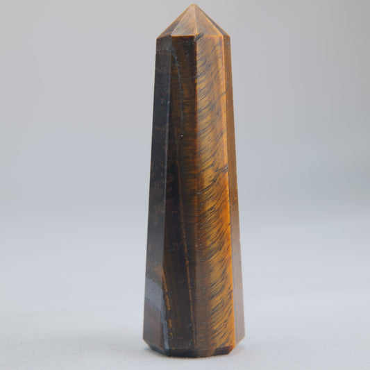Tigers Eye Crystal Obelisk 52g 75mm - Luna Panther