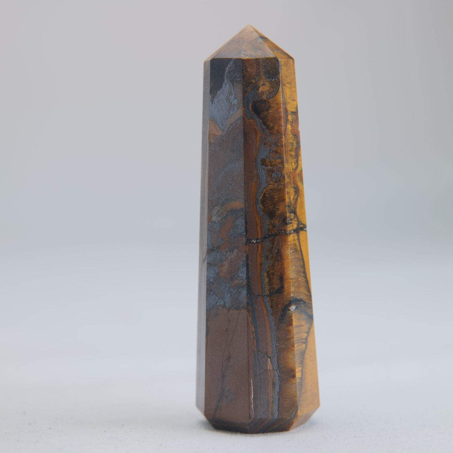 Tigers Eye Crystal Obelisk 53g - Luna Panther