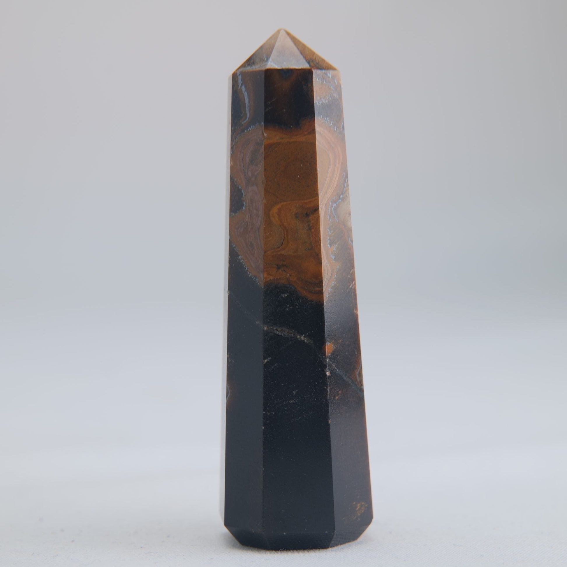 Tigers Eye Crystal Obelisk 53g - Luna Panther