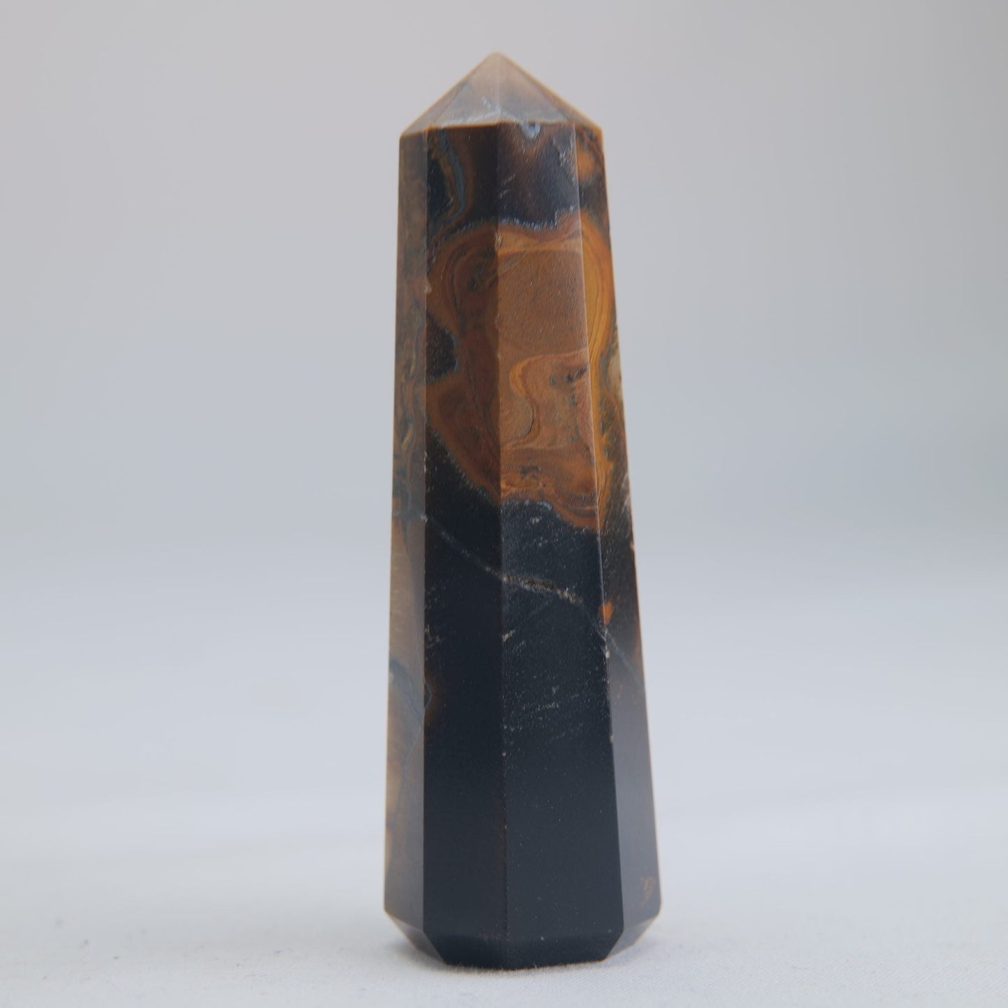 Tigers Eye Crystal Obelisk 53g - Luna Panther