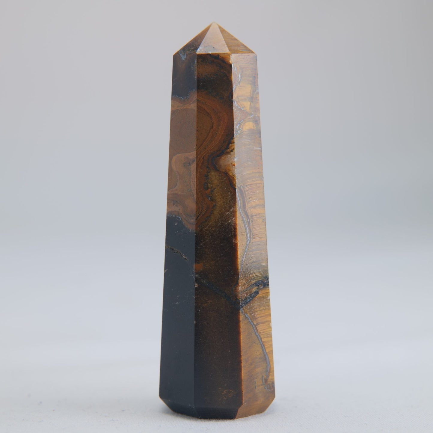 Tigers Eye Crystal Obelisk 53g - Luna Panther