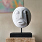 Timor Tribal Decorative Mask – White 27 × 20 cm — sculptures & statues, image 4 of 7.