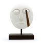 Timor Tribal Decorative Mask – White 27 × 20 cm — sculptures & statues, image 1 of 7.