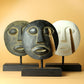 Timor Tribal Decorative Mask – White 27 × 20 cm — sculptures & statues, image 2 of 7.