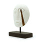 Timor Tribal Decorative Mask – White 27 × 20 cm — sculptures & statues, image 6 of 7.