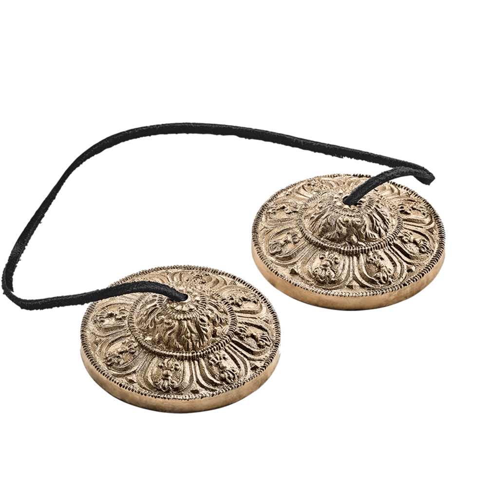 Polished Tingshas 3.15" Ornamental Tingsha - TINGSHA-OR featuring natural patterning and unique variations - Luna Panther