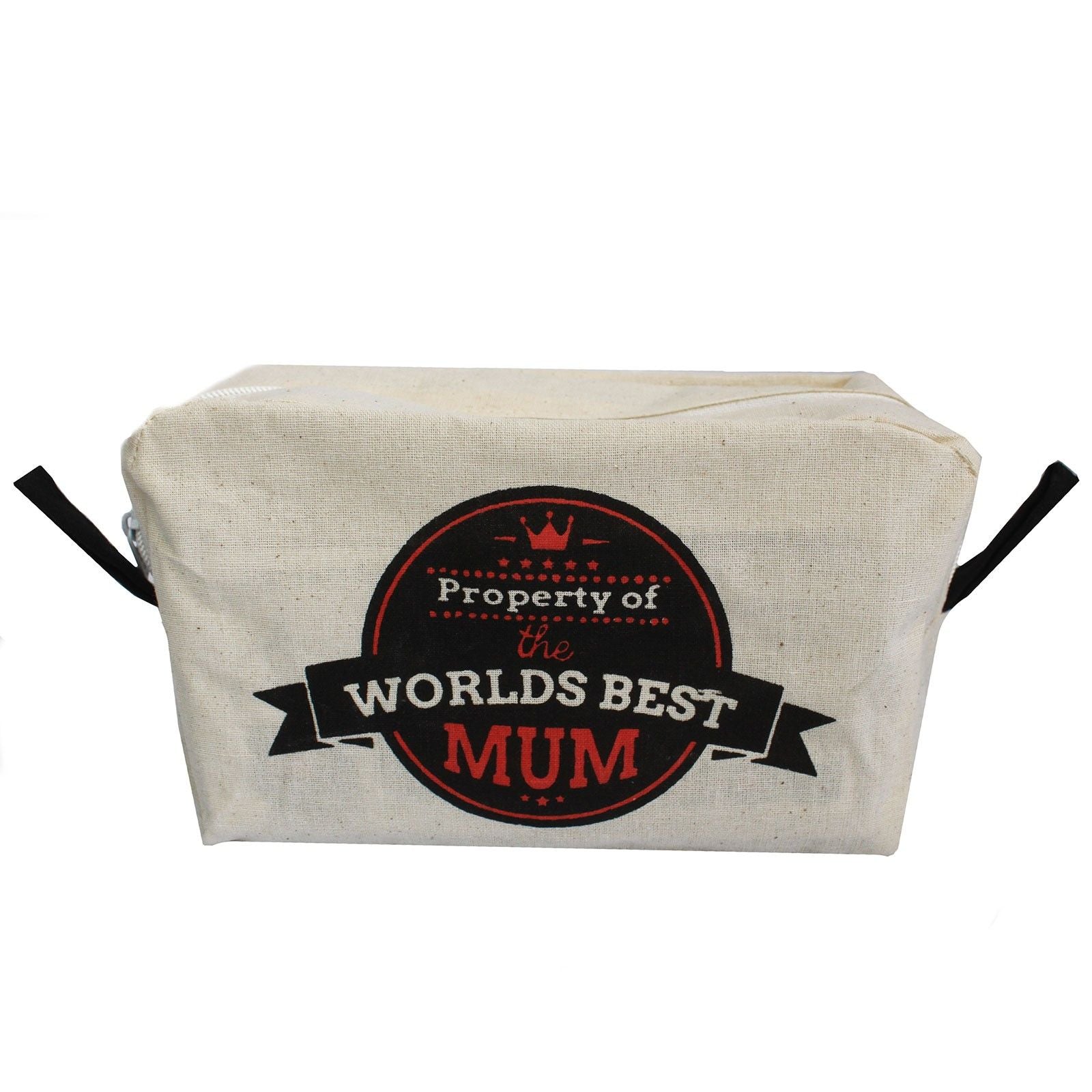 Polished Toiletry Bag - Worlds Best Mum featuring natural patterning and unique variations - Luna Panther