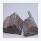 Topaz and petrified wood two-piece lot from Grand Canyon, Arizona