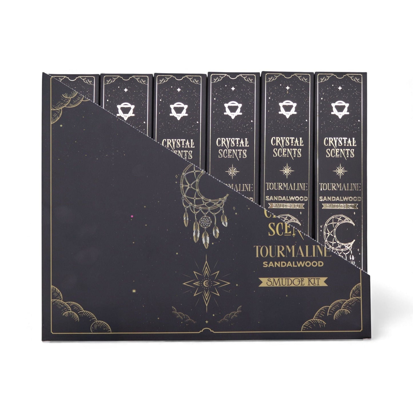 Tourmaline Crystal Scents Smudge Incense - Sandalwood - Luna Panther