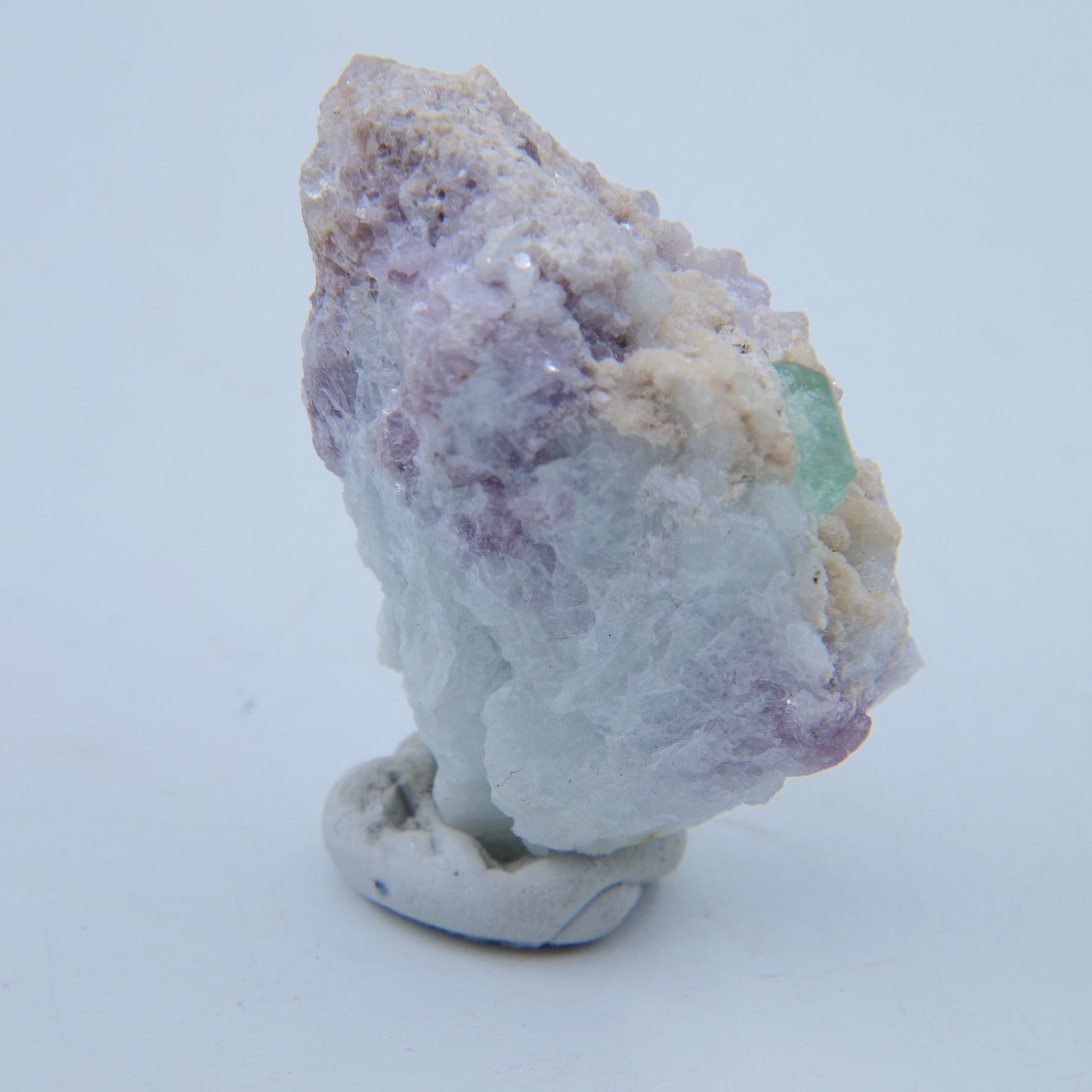 Tourmaline with Lepidolite & Clevelandite Specimen — 28.13 g (Afghanistan) - Luna Panther