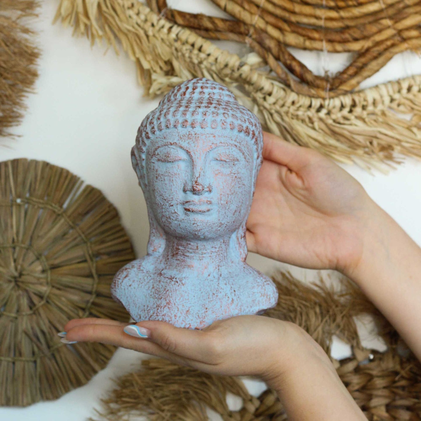 Tranquility Buddha Head - Blue Copper - Luna Panther