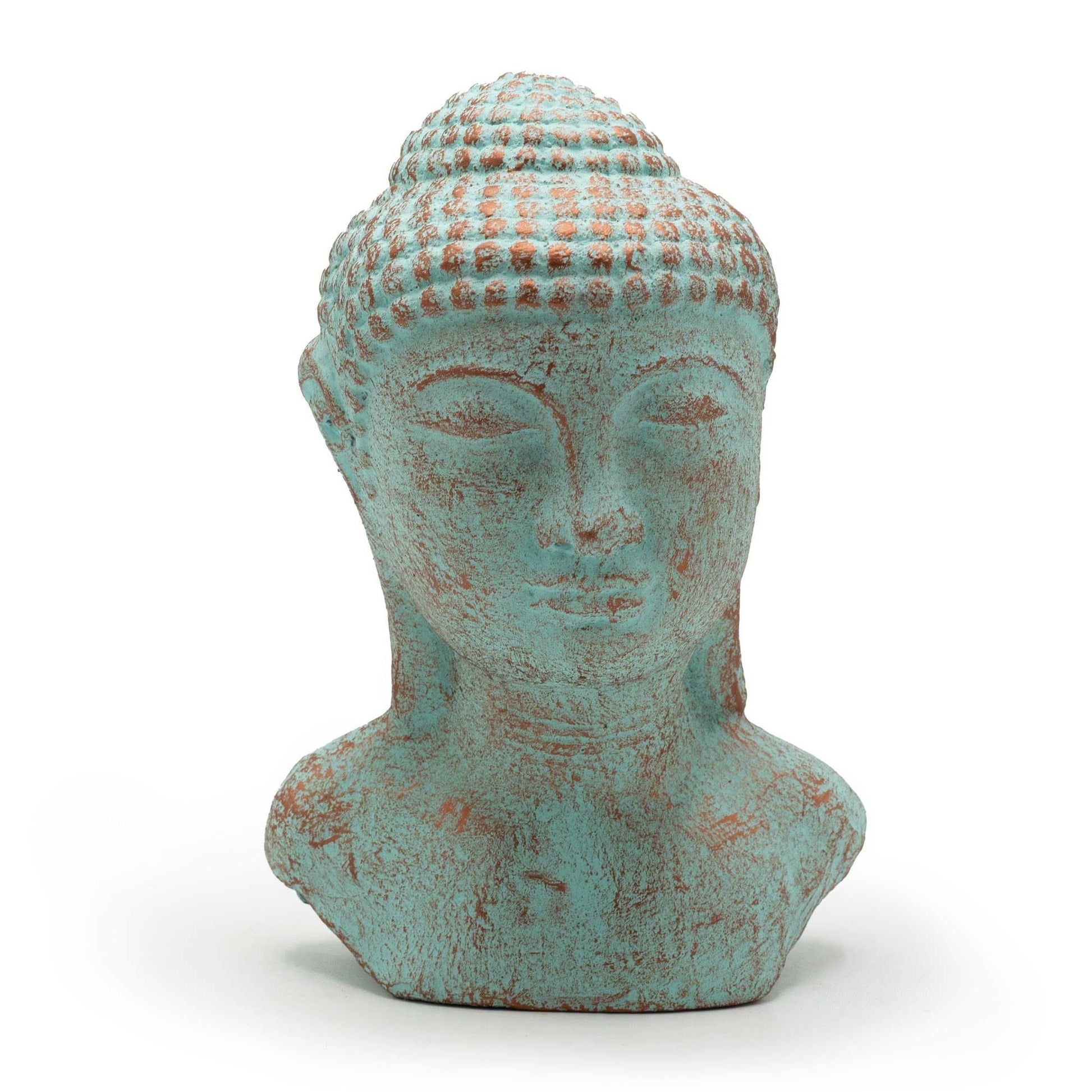 Tranquility Buddha Head - Green Copper - Luna Panther