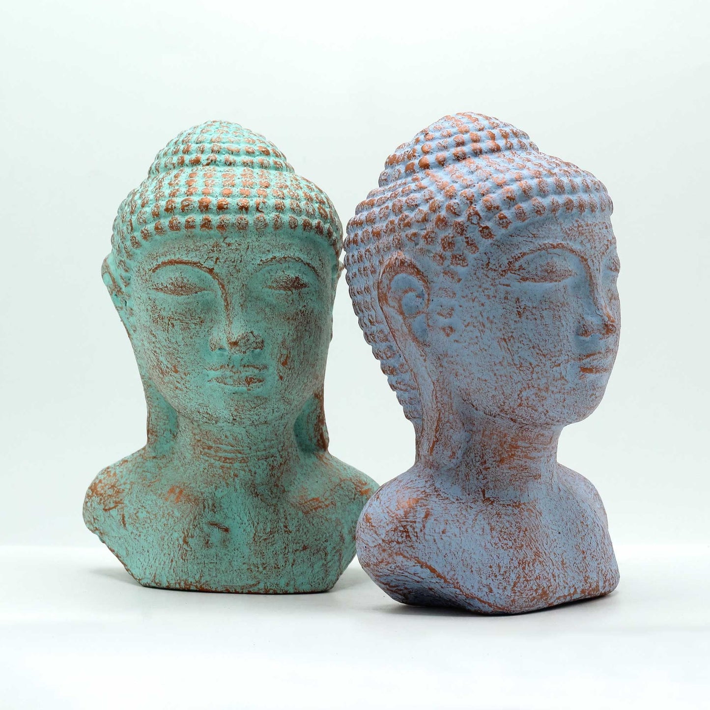 Tranquility Buddha Head - Green Copper - Luna Panther