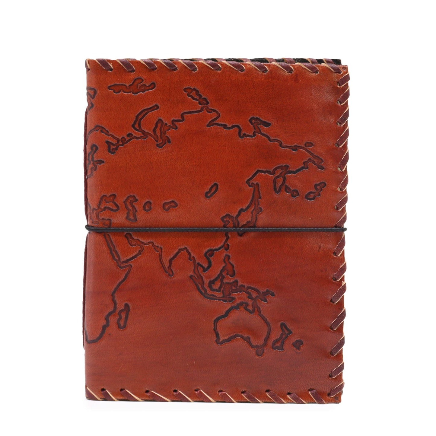 Travel Journal with wrap - Light Tan - 96 pages - 17x13cm - Luna Panther