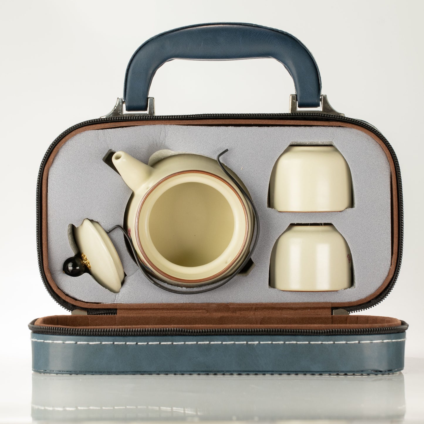 Travel Teapot Set & Two Cups – Cat Lover - Luna Panther