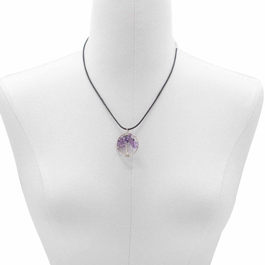 Tree of Life Pendant - Amethyst - Luna Panther