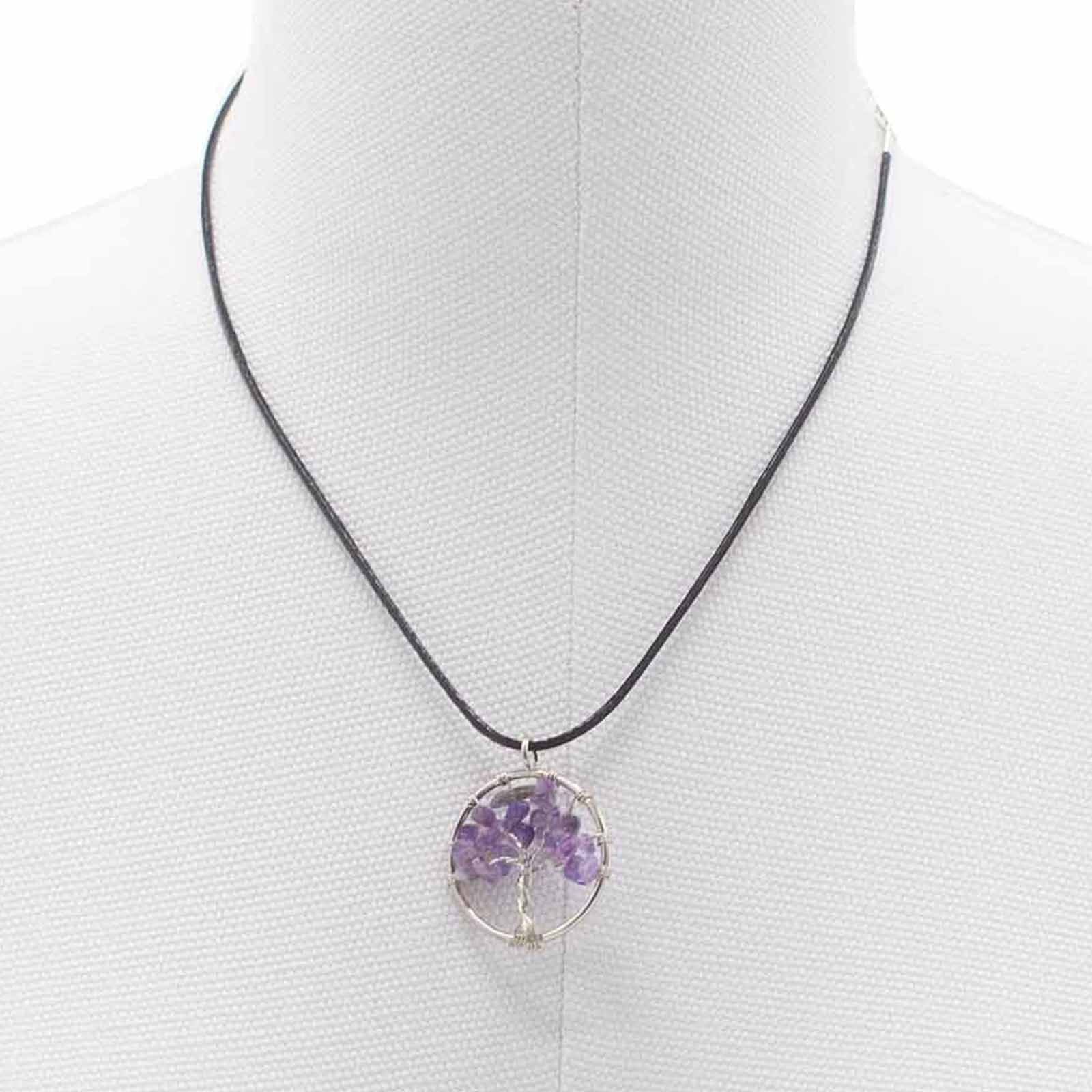 Tree of Life Pendant - Amethyst - Luna Panther