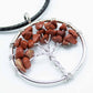 Tree of Life Pendant - Red Jasper - Luna Panther