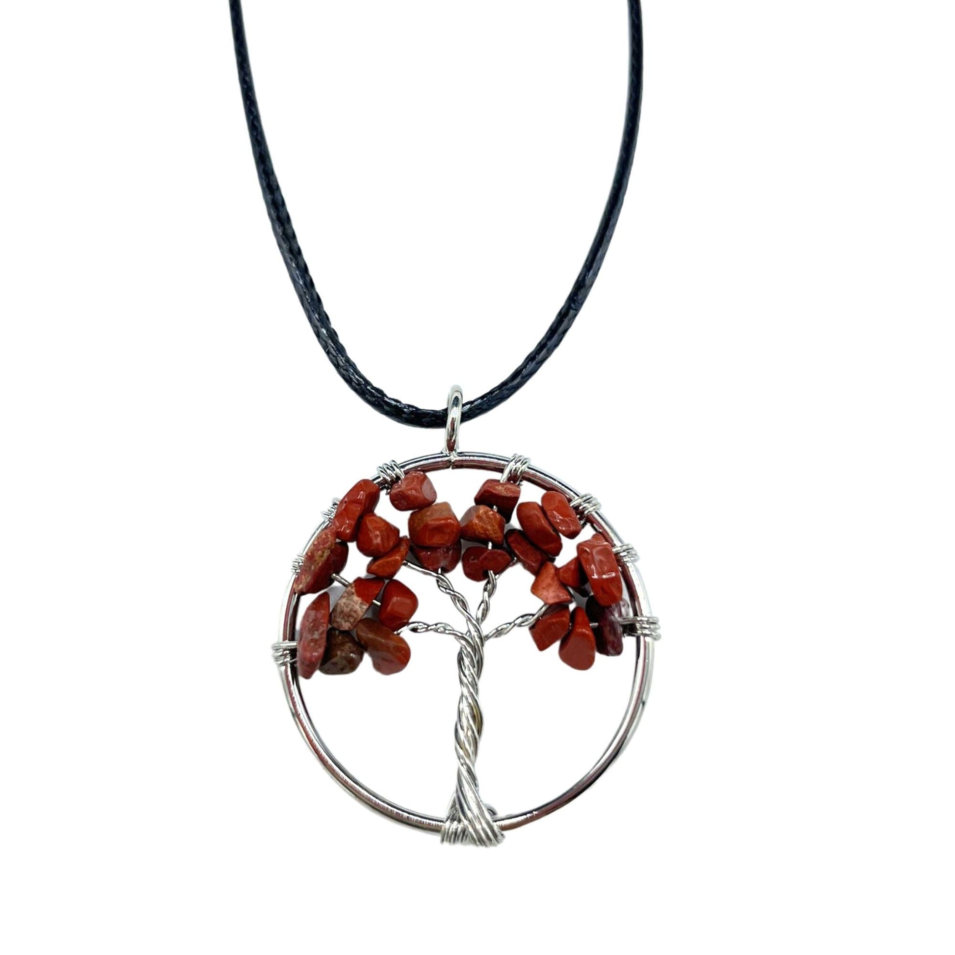 Tree of Life Pendant - Red Jasper - Luna Panther