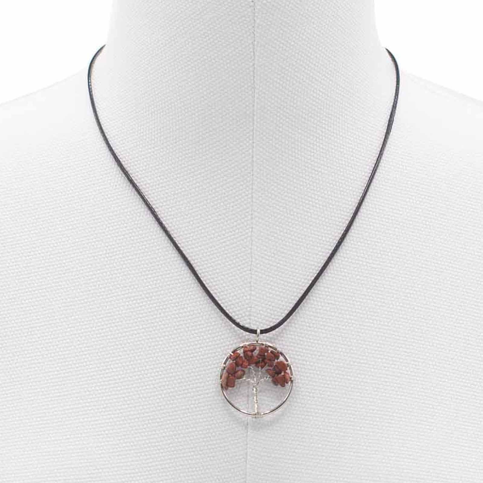 Tree of Life Pendant - Red Jasper - Luna Panther