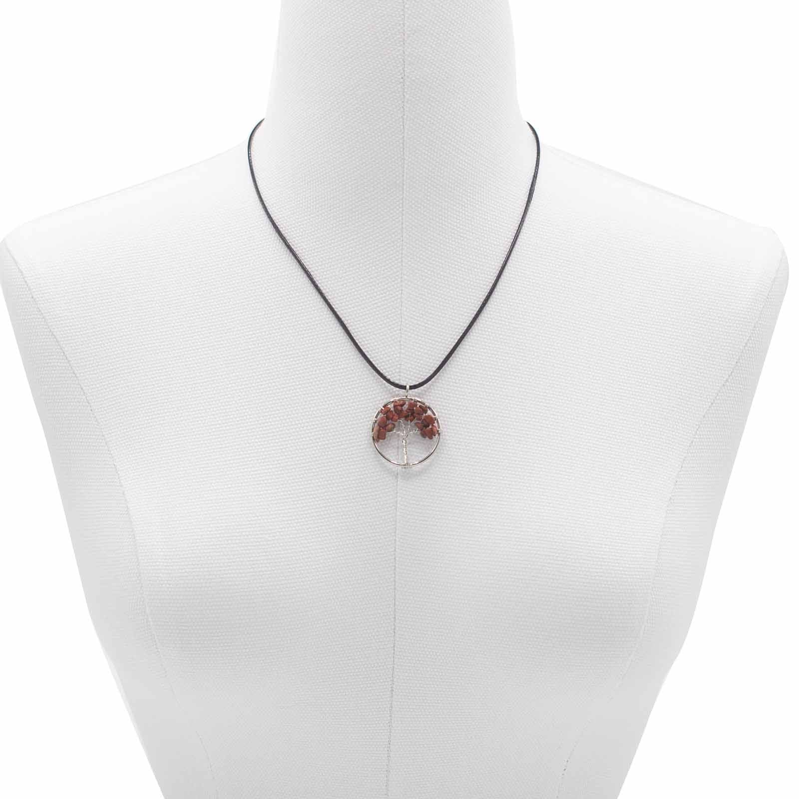 Tree of Life Pendant - Red Jasper - Luna Panther