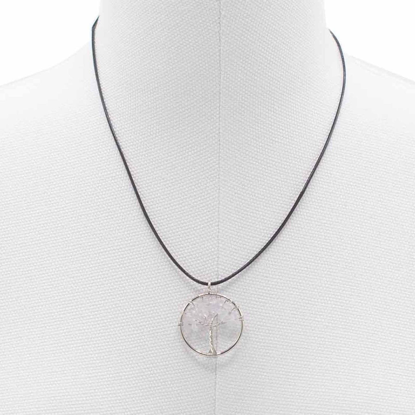 Tree of Life Pendant - Rock Crystal - Luna Panther