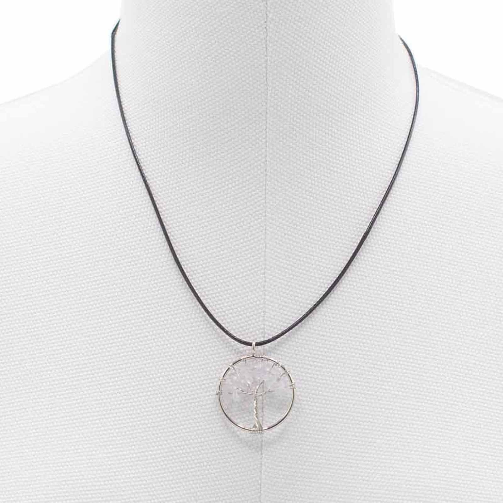 Tree of Life Pendant - Rock Crystal - Luna Panther