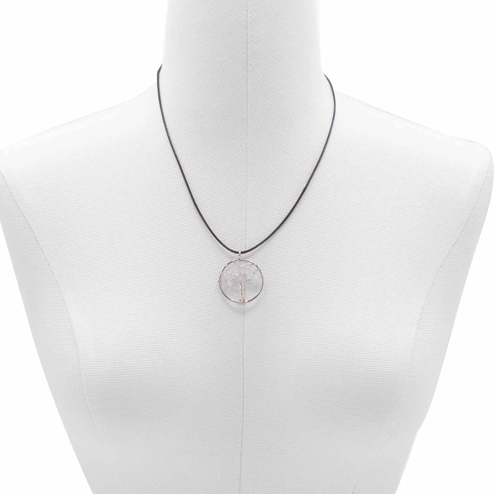 Tree of Life Pendant - Rock Crystal - Luna Panther