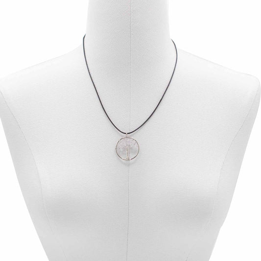 Tree of Life Pendant - Rock Crystal - Luna Panther