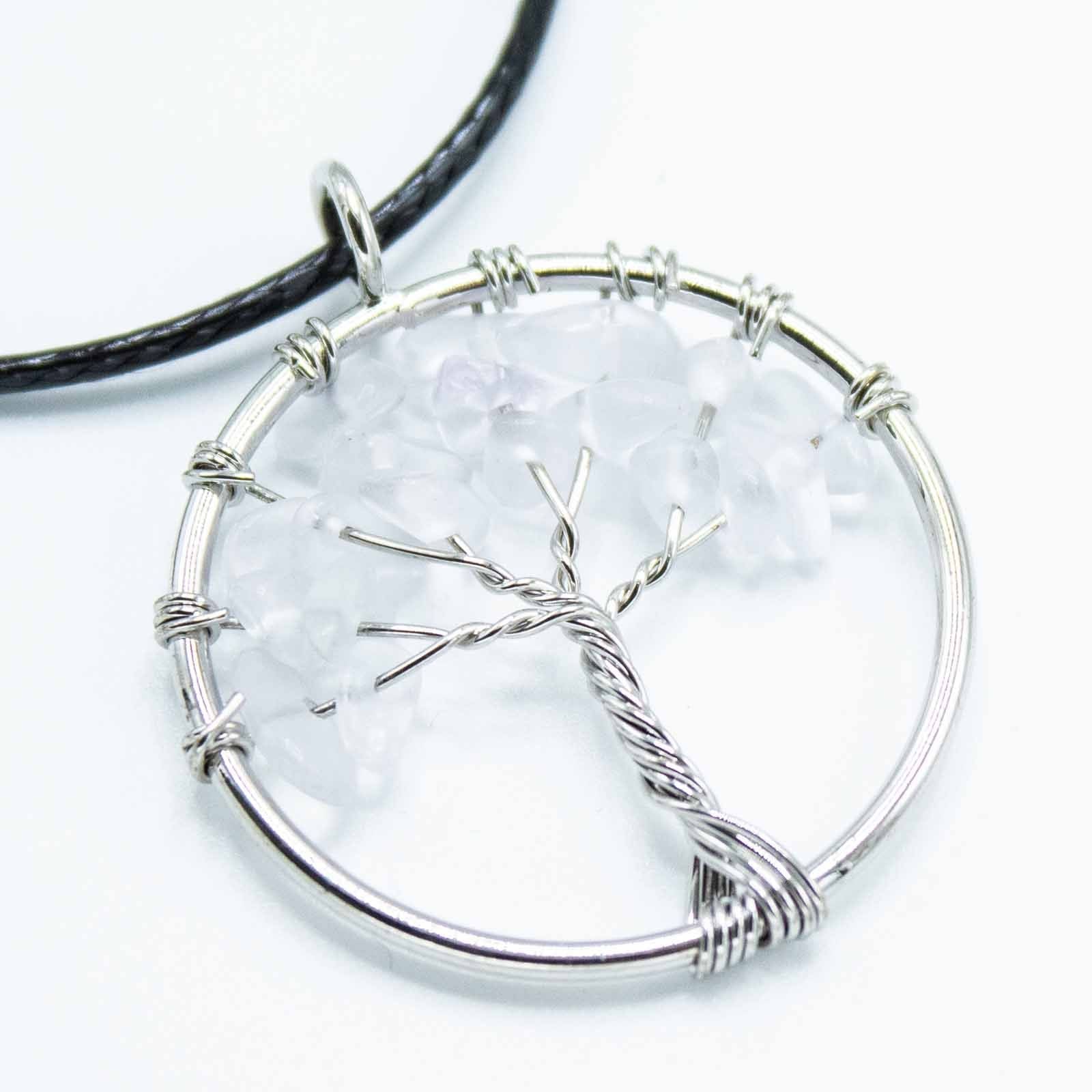Tree of Life Pendant - Rock Crystal - Luna Panther
