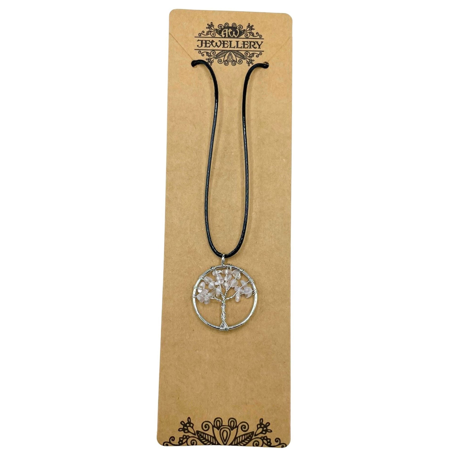 Tree of Life Pendant - Rock Crystal - Luna Panther