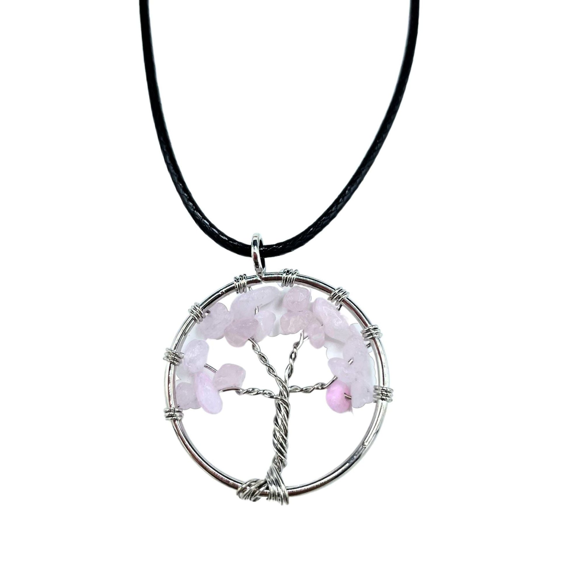 Tree of Life Pendant - Rose Quartz - Luna Panther