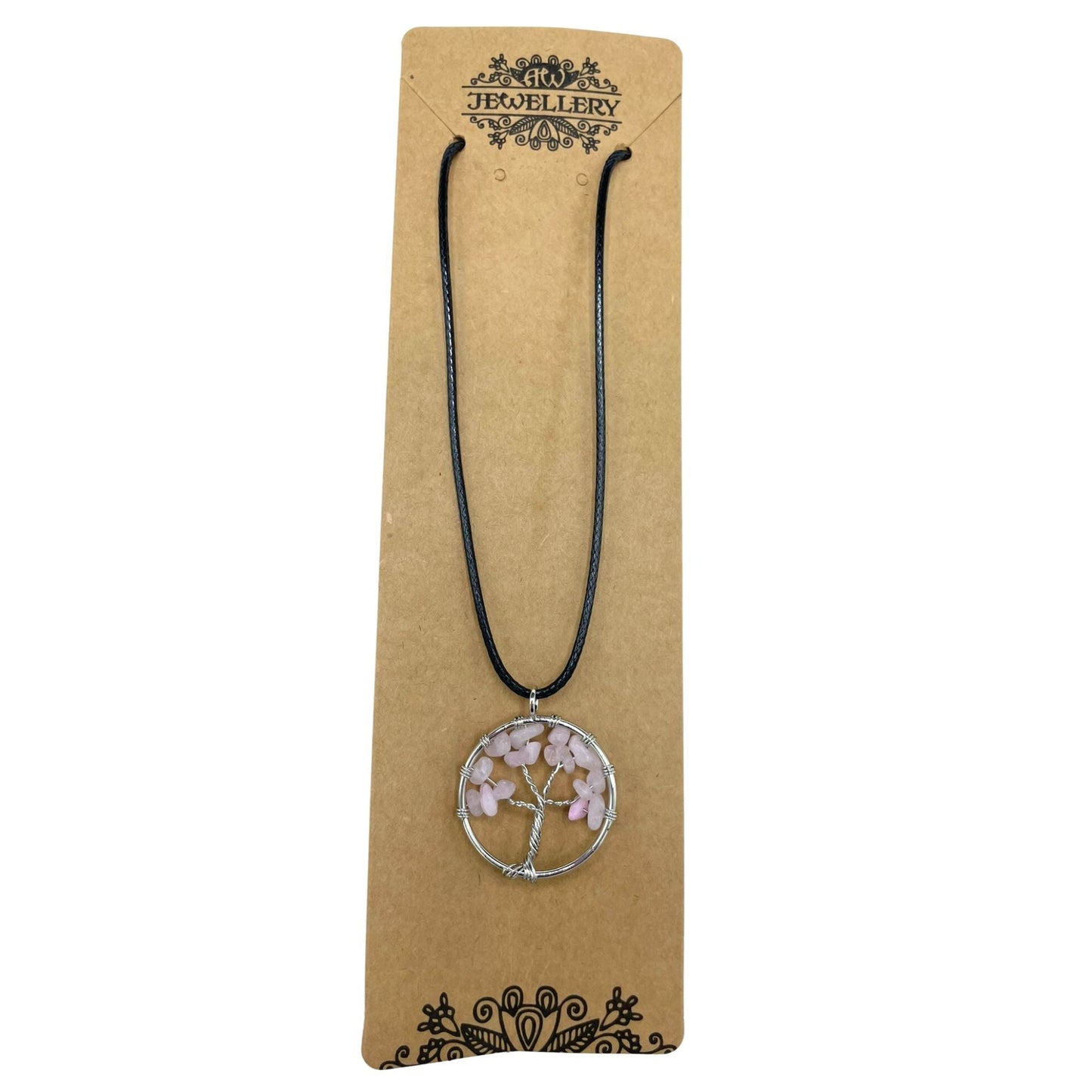 Tree of Life Pendant - Rose Quartz - Luna Panther