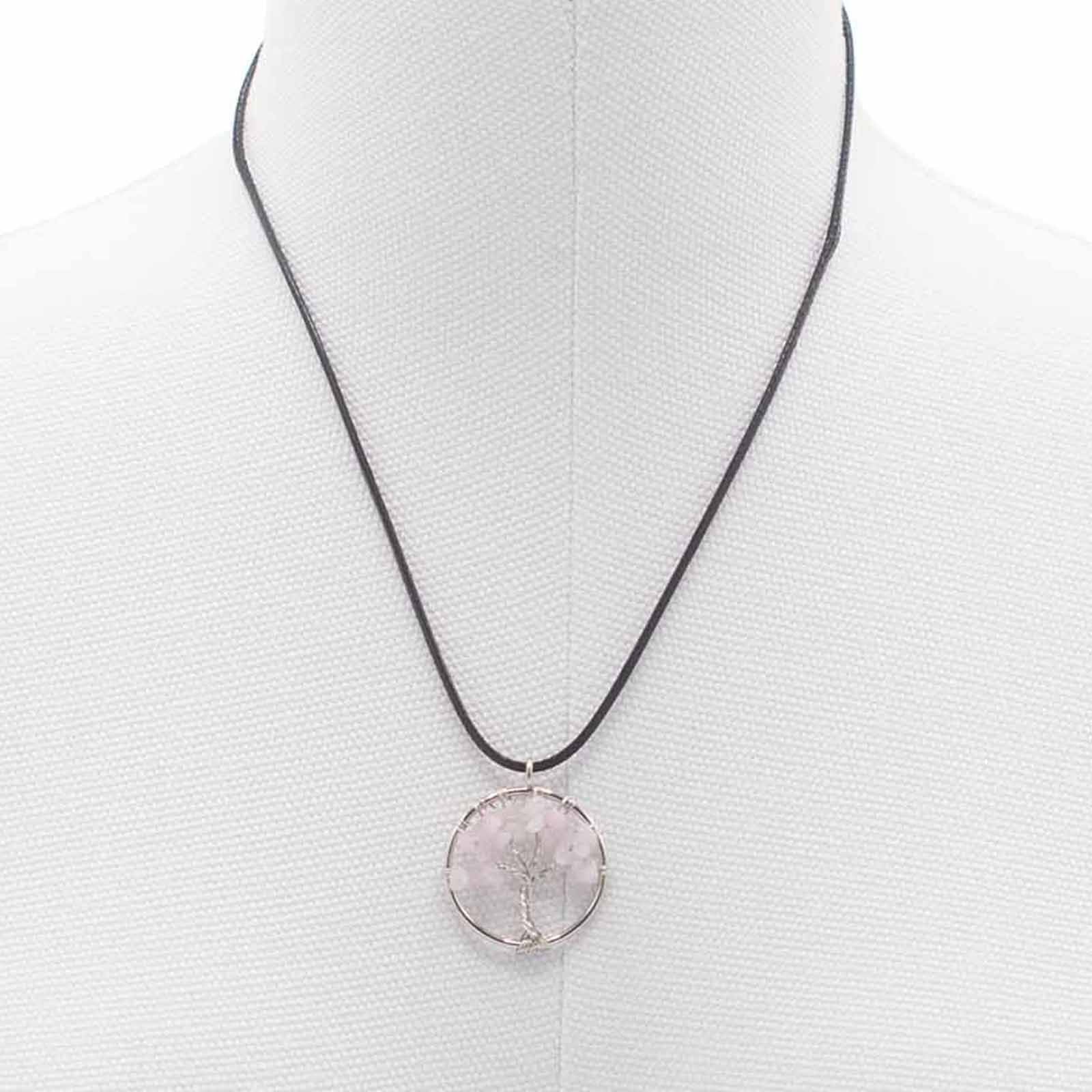 Tree of Life Pendant - Rose Quartz - Luna Panther