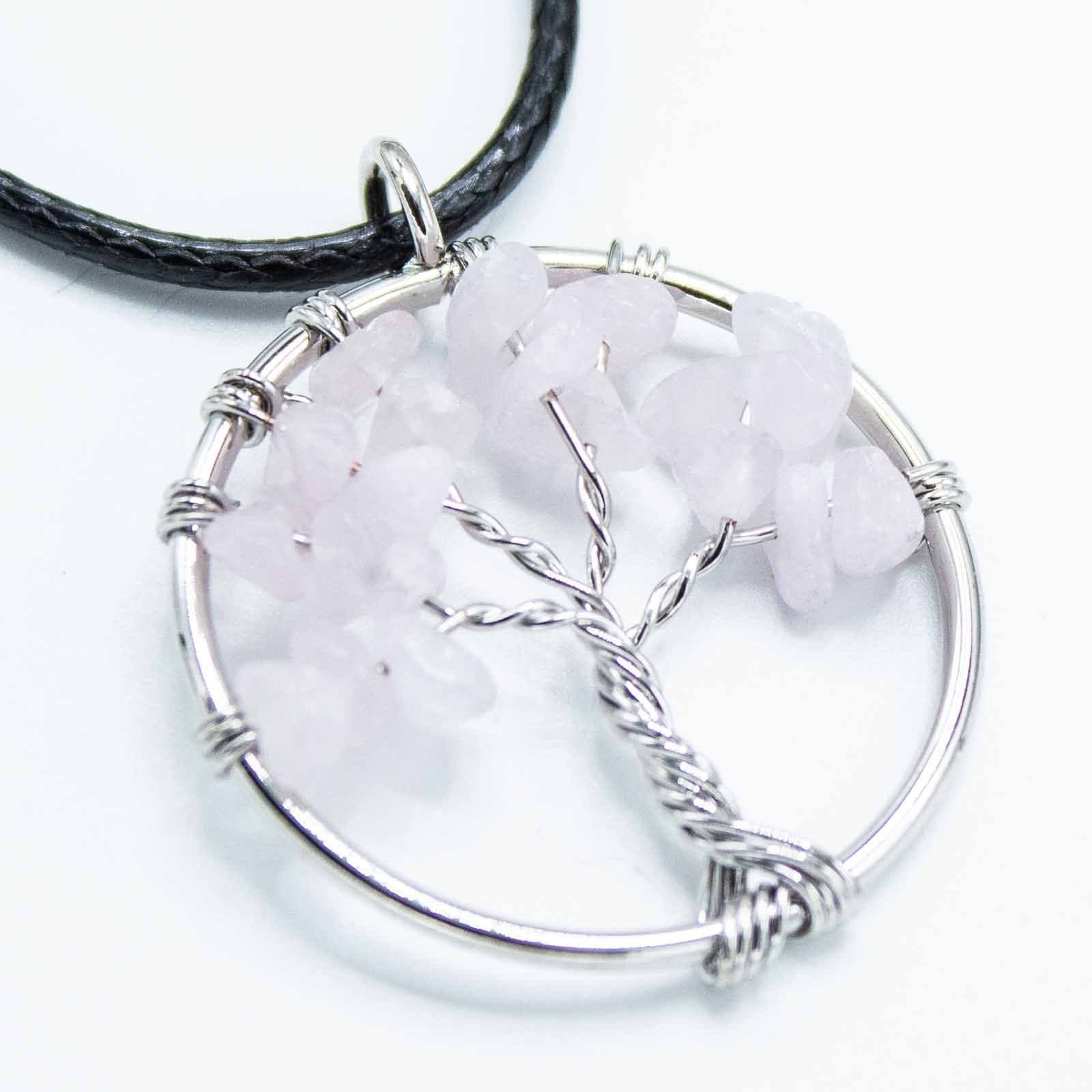 Tree of Life Pendant - Rose Quartz - Luna Panther
