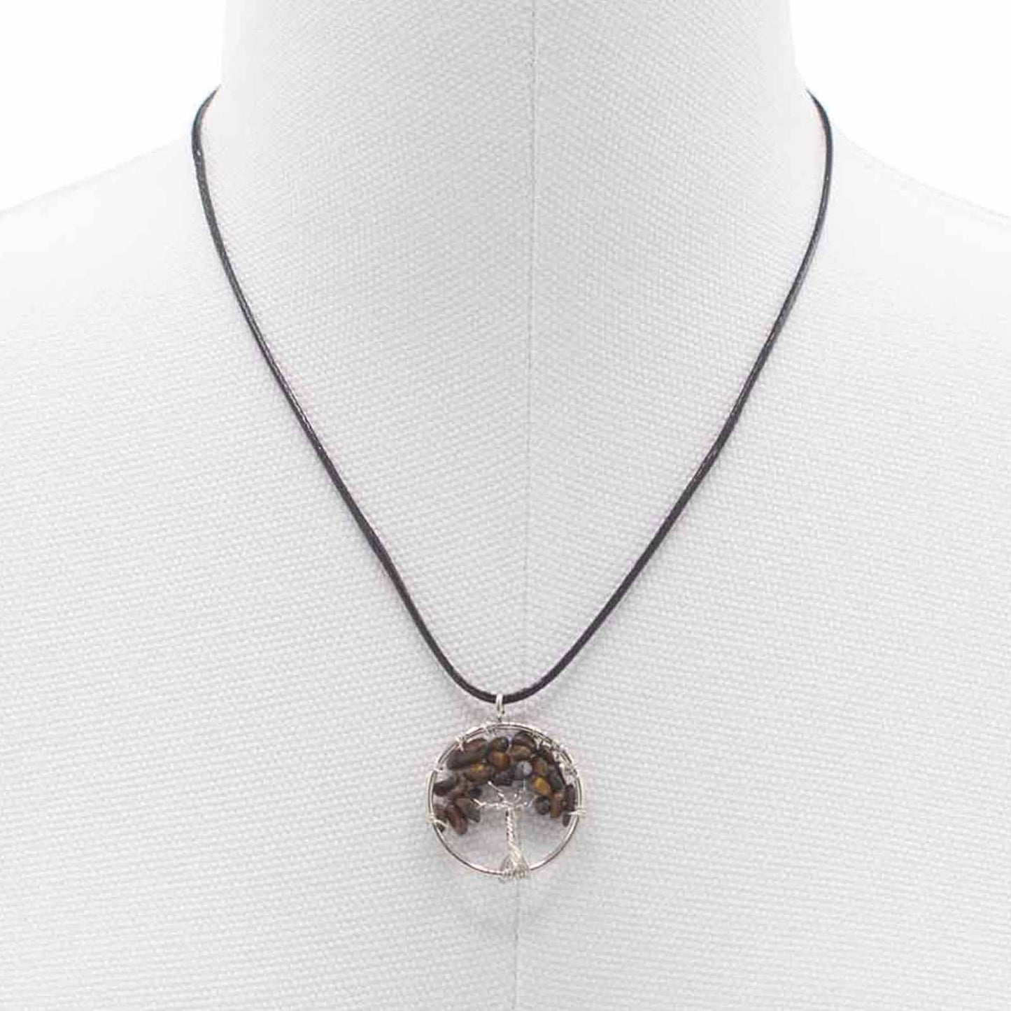 Tree of Life Pendant - Tiger Eye - Luna Panther