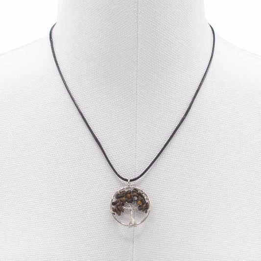 Tree of Life Pendant - Tiger Eye - Luna Panther alternate view