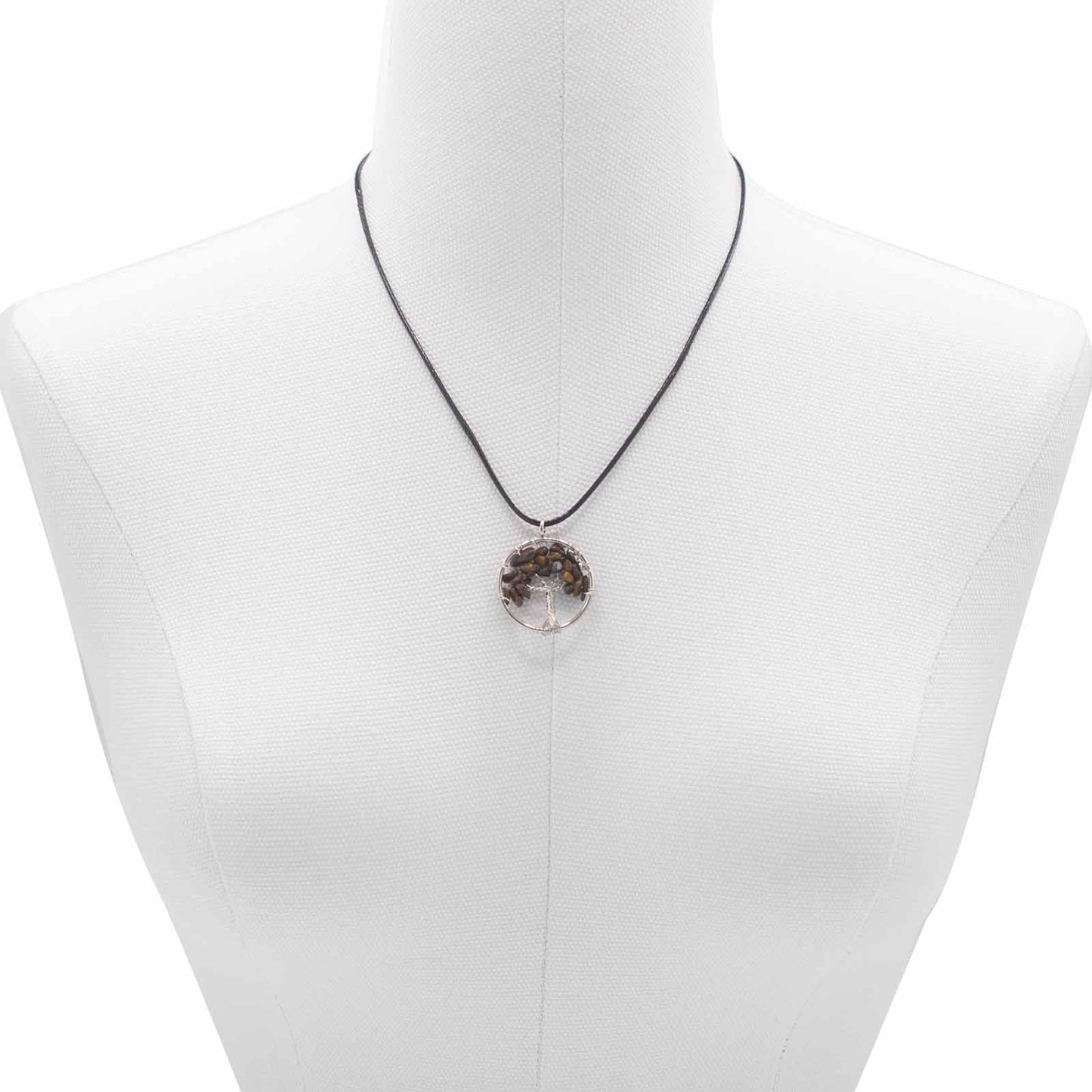 Tree of Life Pendant - Tiger Eye - Luna Panther