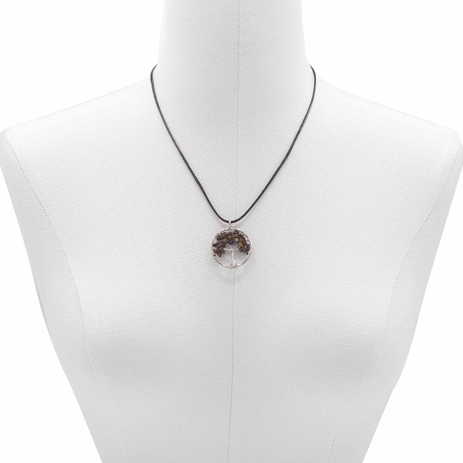Tree of Life Pendant - Tiger Eye - Luna Panther