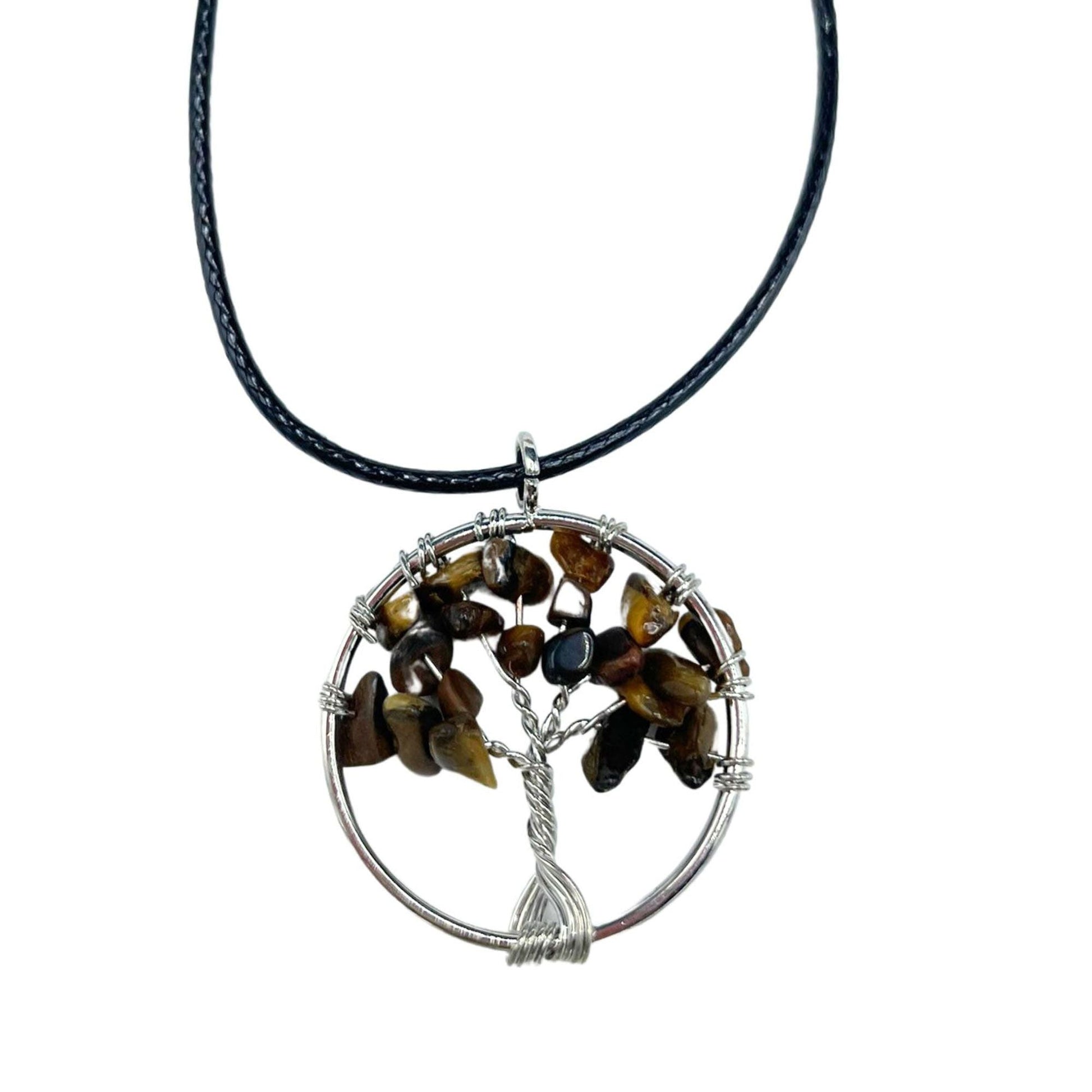 Tree of Life Pendant - Tiger Eye - Luna Panther